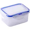 Caja Rectangular Engrosada para Almacenamiento en Refrigerador de Cocina con Tapa, Lonchera Apta para Microondas, Recipiente para Almacenamiento de Frutas y Verduras