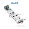 Kit de Material de Folha de Ferro DIY 2mm com Furo Eixo Estrutura Longa Folha de Ferro Conexão Manual Acessório Metálico Fixo Suporte