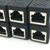 Conector de Cable de Red RJ45 Cabezal Recto de Red Conector de Unión de Cables de Red 8P8C Cabezal Doble Recto Blindado Cabezal Recto de Red