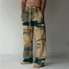 Pantalones de Otoño Transfronterizos Pantalones de Playa Cordón Cintura Elástica Impresión 3D Estampado Hawaiano Pantalones para Hombre