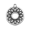 24x21mm 1.6g Comércio Exterior Aliexpress Popular Série Geométrica Anel Redondo Brincos Vazados Pingente Pingente