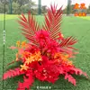 Flores Grandes de Chão para Casamento Flores de Seda Flores Decorativas Flores para Palco T Corredor Flores Penduradas Flores de Casamento Fundo de Flores