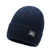Gorro tejido cálido de invierno, gorro de lana engrosado para hombre, a prueba de viento y protege los oídos, estilo coreano, versátil, adecuado para cabezas grandes, para otoño e invierno