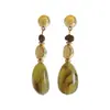 E15631 Brincos Pendentes Geométricos Acrílicos Retrô para Mulheres Longos Leves Luxo Temperamento Personalidade Brincos Joias Transfronteiriças Atacado