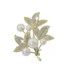 Elegante Simples para o Trabalho Elegante Alto Padrão Gola de Terno Broche de Joia com Zircônia Luxo Nicho Acessórios de Broche