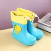 Botas de Lluvia para Niños Niños, Nuevas Botas de Lluvia para Exteriores Niños, Botas de Lluvia Impermeables Antideslizantes para Bebés Dibujos Animados Lindas, Botas de Lluvia para Niñas