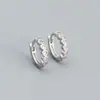 Brincos adoráveis Fangxing s925 de prata esterlina com incrustação de diamante, design de nicho feminino, fecho de orelha de alta qualidade, nova moda, joia de orelha popular