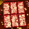 Ruixiang 2026 Año del Caballo Sobre Rojo Creativo Ojo de Gato 3D Rojo Brillante Paquete Rojo Festival de Primavera Año Nuevo Bolsa de Sobre Rojo de la Suerte Venta al por Mayor