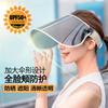 2020 Nuevo Sombrero de Verano para Mujer Protección Solar Ciclismo al Aire Libre Cubre Rostro Viaje El Más Fácil de Combinar Sombrero de Sol sin Parte Superior Sombrero de Sol para Hombre