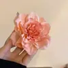 Atmósfera de Primavera y Verano Vacaciones en la Costa Estilo Súper Hada Lirios Simulados Flor de Fusang Pasador Flor Lateral Pinza para Flequillo Pelo Suelto Pasador