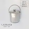 Copo de Boca Grande Portátil de Aço Inoxidável 304 com Tampa como Balde de Grãos de Gelo para Cozinhar Sopa com Arroz e Cozinhar Água com Açúcar para o Café da Manhã