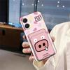Adecuado para Funda de Teléfono Móvil Tecno Spark Go2/Transsion Pop10 4g Cáscara Suave Tarjeta de Identificación Mascota Linda a Prueba de Polvo