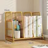 Estante de almacenamiento para clasificación por tema, cesta de almacenamiento de libros multicapa, vitrina de exhibición en capas para material de estudio de estudiantes, soporte de libro de escritorio