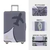 Funda Protectora para Maleta de Seda de Leche, Funda para Maleta de Viaje, Funda para Maleta Estampada, Funda Elástica Engrosada para Equipaje, Maleta de Ruedas