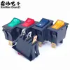 Interruptor de barco KCD1 KCD3 KCD4 con luz interruptor basculante impermeable interruptor circular doble ovalado Ojo de Gato