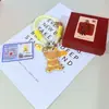 Ouro Puro 999 Masculino e Feminino Estiloso Criativo Tendência Joia Pingente Fofo e Requintado Presente para Amigos Atacado