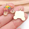 Mezcla 50 Colgantes de Pavo de Acción de Gracias, Calabaza y Hongo de Dibujos Animados Accesorios para Pulsera y Llavero DIY