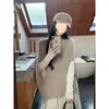 Capa de Punto de Lana Chal de Punto Chaqueta para Mujer 2025 Súper Bonita Ropa de Principios de Otoño Top