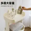 Estante de almacenamiento para baño con ruedas, carrito pequeño, organizador de cosméticos de pie, estante de almacenamiento multicapa para snacks en la sala de estar