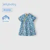 Nuevo Vestido Estilo Chino para Bebé Niña Jerry, Vestido Tradicional Chino para Niña Pequeña, Vestido Infantil de Algodón Puro, Nuevo Modelo de Cheongsam para Bebé Niña