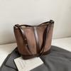 Bolso de Hombro Retro de Alta Gama para Comercio Exterior Transfronterizo, Bolso Cruzado Tipo Cubo de Gran Capacidad, Moderno y Sencillo, Bolso de Alta Gama para el Día a Día
