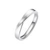 Anillos Emocionales para Parejas para Hombres y Mujeres, Regalos para Relaciones a Distancia, Anillos Simples Cepillados, Anillos Geométricos Creativos con Abertura