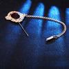 Broche de gemas de palacio retro europeo y americano para hombres y mujeres, alfiler universal de una palabra, aguja larga, accesorios para trajes y abrigos, venta directa de fábrica