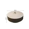 Mesa de Centro Redonda de Pizarra para Sala de Estar, Mesa Negra Minimalista Moderna de Lujo Ligero para Varios Tamaños, Minimalista Italiano Metabo