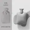 Bolsa de água quente para cama, enchível, espessa, para aquecer a cintura, compressa quente, abdômen, aquecedor de mãos, capa de tecido pelúcia, uso duplo para compressa quente e fria