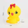Brinquedos de Vinil para Crianças, Brinquedos Squishy, Bonecos de Vinil de Animais de Chá de Leite, Patinho Amarelo Parque de Diversões Brinquedos de Banho