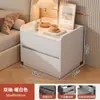 Mesita de noche lujo ligero simple moderno dormitorio pequeño hogar simple mesita de noche cajón armario sentir armario de almacenamiento de mesita de noche
