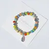 Pulsera de Cerámica Jingdezhen Nueva Pulsera de Cerámica Estilo Chino Joyería Hecha a Mano Cuerda Estilo Tíbet Puesto de Pulseras Jingdezhen
