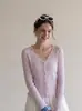 Capa exterior morada con chal de volantes, vestido tipo camisola, cárdigan para aire acondicionado, abrigo fino para mujer, cárdigan de punto de protección solar para verano