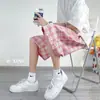Fabricante Directo Estilo Coreano Cuadros Casual Versátil Pantalones Cortos Marca de Moda Ropa Exterior de Moda Pantalones Largos Hombre Verano