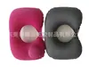 Suministro Directo de Fábrica almohada de flocado rojo juego de tres piezas máscara para ojos de sombreado para viajes almohada inflable en forma de U almohada cervical