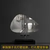Espejo Iluminado Minimalista de Lujo Creativo Inteligente Espejo de Baño de Forma Irregular Espejo de Baño con Forma de Gota de Agua Espejo de Arte