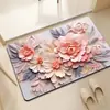 Alfombrilla de Piso de Barro Diatómico para Baño Absorbente Antideslizante Estilo Lujo Ligero Alfombrilla para Piso de Baño y Aseo del Hogar Suministro Exclusivo de Comercio Exterior Transfronterizo