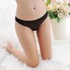 Tanga de malla para mujer, sin costuras, de una pieza, ultrafina, sexy, de color liso, cintura baja, espalda en T, 6863