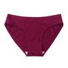 Ropa interior popular de comercio exterior transfronterizo de algodón puro para niñas, talla grande, cintura media, color sólido, bragas para mujeres europeas y americanas, algodón puro para mujeres