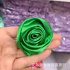 Flor de Rosa Estéreo con Capullo de Satén de 5 cm de Venta Caliente, Adorno para el Cabello DIY, Flor de Mano, Flor de Muñeca, Ramillete, Accesorios para Ropa