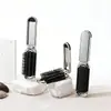 Pente Dobrável Espelho de Maquiagem Portátil Pente para Meninas, Pente Portátil Fofo, Pente com Espelho Dobrável, Pente de Massagem