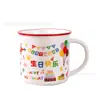 Taza Xipu Feliz Cumpleaños Taza Clásica Retro Nostálgica Taza de Dibujos Animados para el Hogar Recuerdo de Boda