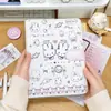 Caderno de Registro de Colegas Classe A5 Coelho Miffy Fofo Destacável Folha Solta Formatura Dia do Professor Presente Livro de Memórias do Aluno