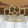 Accesorios de Joyería DIY Materiales de Horquillas Accesorios Oro Real 24K Accesorios para Aretes Cobre Fundido Horquilla Loto A753