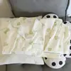 Pijamas de manga larga de primavera y otoño para mujer, de algodón con nubes y tela arrugada, estilo princesa dulce, estilo japonés, ropa fresca para el hogar.