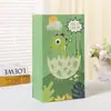 Bolsas de Dulces de Dinosaurios Bolsas Creativas para Comida Bolsas de Papel Kraft Bolsas para Empaquetar Dulces de Regalo Pegatinas Al Por Mayor