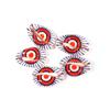 20 Piezas/Paquete Concha Natural Caracola Tortuga Pintada Margarita Incisión Concha DIY Accesorios de Joyería Hechos a Mano