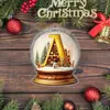 Letra Bola de Cristal Amarilla Acrílico Colgante para Coche Decoración de Árbol de Navidad Decoración del Hogar Espejo Retrovisor