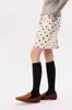 Calcetines blancos de media pantorrilla transfronterizos para mujer, calcetines holgados de verano, adelgazantes, adecuados para botas, calcetines para la pantorrilla, calcetines largos estilo universitario, calcetines de algodón para estudiantes