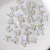 Cristal esmerilado polvo dorado tridimensional arte de uñas para la punta del dedo mariposa pulsera de bricolaje hecha a mano pendientes material para joyería accesorios